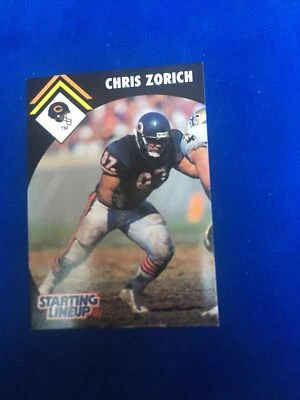 1995  CHRIS ZORICH - Kenner Starting Lineup (SLU) Football Card - CHICAGO BEARS - Image 1 of 4