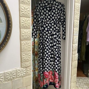 Vintage Maxi Dress L 12 14 46 Made In Denmark - Picture 1 of 8