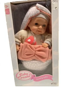 DREAM COLLECTION My Dream Baby 13" Bunting Baby Doll - Picture 1 of 1