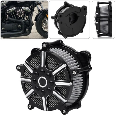 Kit de filtro de admisión de filtro de aire para Harley Electra Glide Road King FLTR 1993-2007 Foto 1 de 4