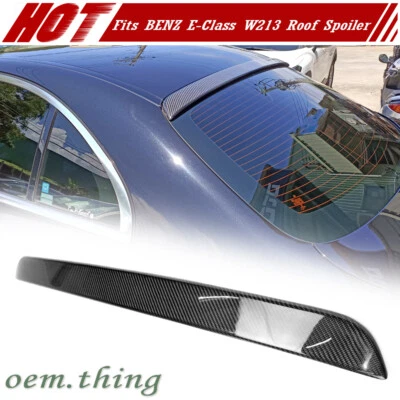 Carbon Fit FOR Mercedes Benz E-Class W213 OE Type Roof Window Spoiler E200 E400 - Image 1 of 4