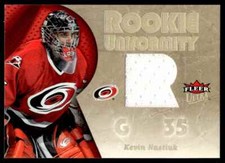 2005-06 Ultra Rookie Uniformity Jerseys Kevin Nastiuk Carolina Hurricanes #RU-KN