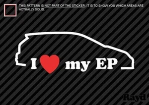 I Love Mi EP Pegatina Die Corte Vinilo #2 - Picture 1 of 1
