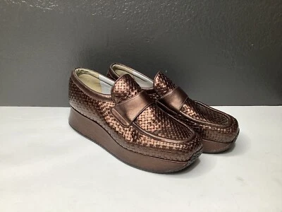 Stephane Kelian woven shoes platform flats 38.5 - Image 1 of 4