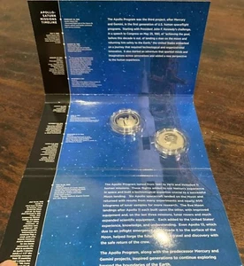 2019 APOLLO 11 50TH ANNIVERSARY TWO 2 COIN HALF DOLLAR SET W  Reverse KENNEDY  - Picture 1 of 3