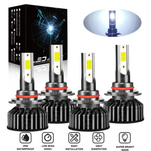 4x LED Headlight Kit Bulbs 9005 9005 High&Low Beam For Hyundai Elantra 2019-2023 - Picture 1 of 14