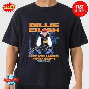 Billie Eilish The World Tour 2025 Hit Me Hard And Soft T-Shirt - Picture 1 of 4