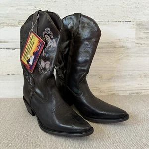 Durango Womens Western Boots Size 6 Cowboy Cowgirl Leather Brown Yellowstone - Picture 1 of 10