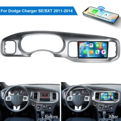 Carplay Car Stereo Radio Android 15 GPS 2+32G For Dodge Charger SE/SXT 2011-2014 - Image 1 of 4