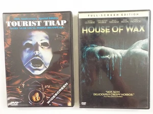 HORROR DVD LOT-Tourist Trap-CHARLES BAND-CHUCK CONNORS-WAX MUSEUM-HOUSE OF WAX** - Picture 1 of 3