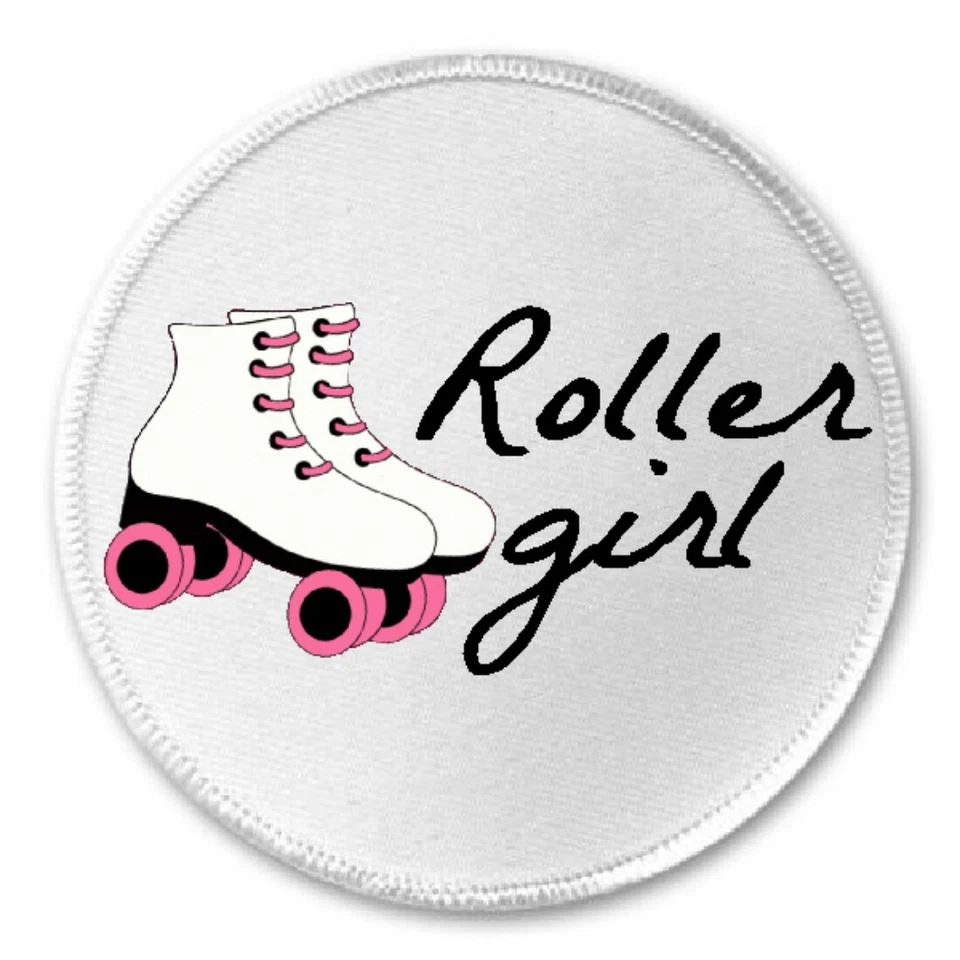 Roller Girl - 3" Coser/Planchar en Parche Derby Patinador Equipo Patinaje Deportivo  Foto 1 de 1