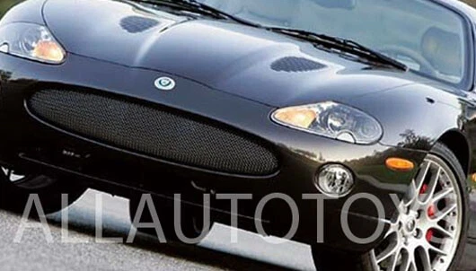 Parrilla de malla de parachoques negra Jaguar XK8 XKR nuevo estilo diseño convexo modelos 1997-2006 Foto 1 de 1