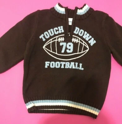 Suéter infantil masculino SONOMA - futebol *toque para baixo* meio zíper manga longa tamanho 18M - Imagem 1 de 4