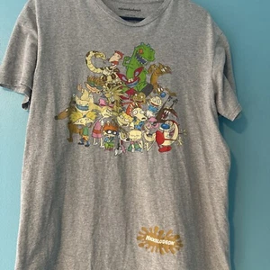 Nickelodeon 90s Cartoon Characters T-Shirt Size L,gift - Picture 1 of 8