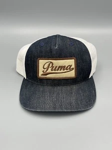 Vintage Puma Snap Back Mesh Trucker Mütze - Bild 1 von 6