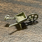 Vintage Sterling Silver Wheelbarrow Charm