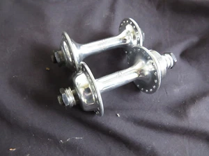 CAMPAGNOLO GRAN SPORT REAR FRONT ROAD HUBS 120MM VINTAGE VERY GOOD CONDITION 36 - Picture 1 of 4