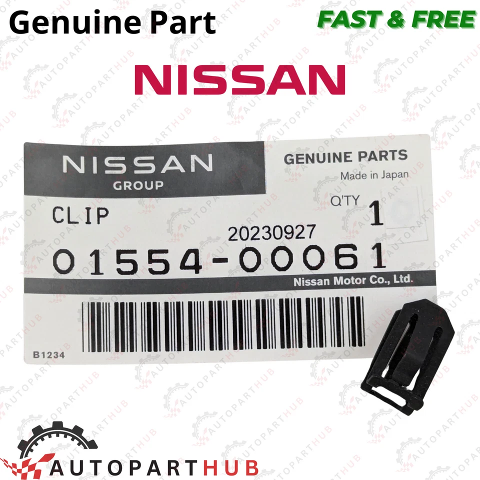 正品全新日产英菲尼迪挡风玻璃柱装饰夹 1 件 原始设备制造商 01554-00061 — 第 1/4 张图片