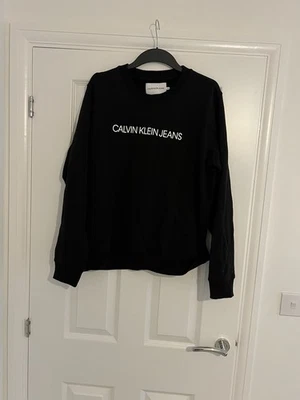 Women’s Black Calvin Klein Jeans Jumper Size 2 XL - Image 1 of 3