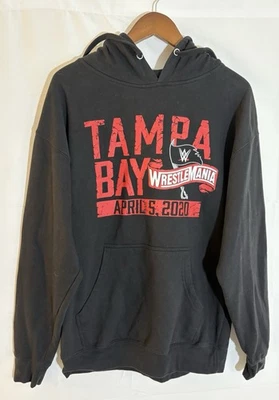 Wrestlemania Tampa Bay 2020 Para hombres Grande WWE Auténtica Sudadera con Capucha Negra Foto 1 de 4