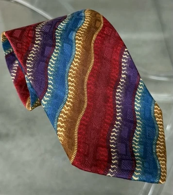 "Corbata Missoni Cravatte de colección 100 % seda - psicodélica - 58"" por 3,75"" nueva sin etiquetas" Foto 1 de 4