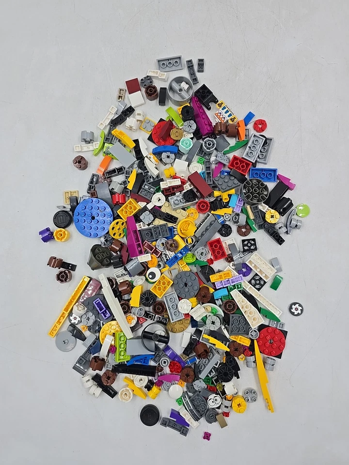 LEGO Lot Circle Round Yellow Blue Grey White Red Black Curved Inverted Slopes - Image 1 of 1