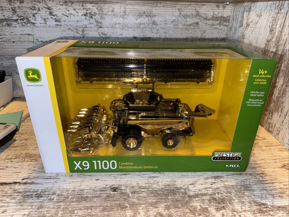 1/64 John Deere X9 1100 Combine With Duals, Gold Plated Dealer Expo Award - Image 1 of 4