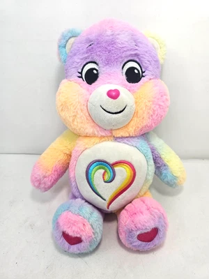 Ursinhos Carinhosos Coração Arco-íris Urso de Pelúcia Recheado 14" Básico Diversão Desbloquear A Magia - Imagem 1 de 4