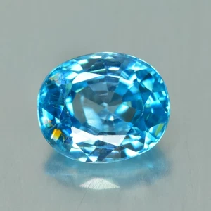 3.06Ct Oval, Sensational Natural Blue Zircon _Cambodia - Picture 1 of 2