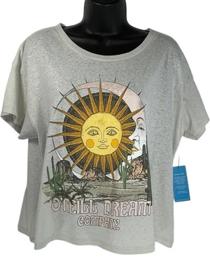 Футболка O'Neill Dream Company Crop размер S серая Sun Moon Desert графическая переработанный хлопок - Изображение 1 из 4