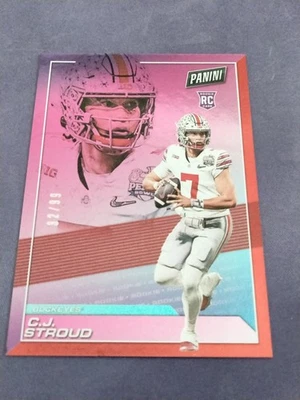 C.J. Stroud 2023 Panini Player of the Day Red /99 Rookie Ohio State RC - Image 1 of 4