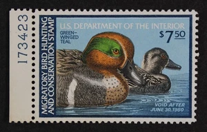 CKStamps: US Federal Duck Stamps Collection Scott#RW46 $7.50 Mint Small Part Gum - Picture 1 of 2