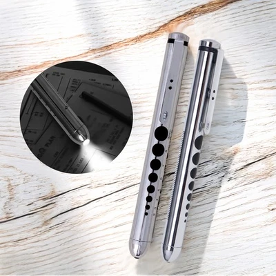 1PC Medical Pen Light with Pupil Gauge Penlight for Nurse Doctor,Without Battery - Image 1 of 4