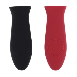 2Pcs Extra Thick Silicone Hot Handle Covers For Cooking Pot Pan Dishwasher Safe - Picture 1 of 8