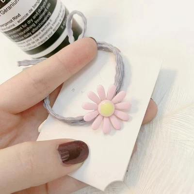 Accesorios para el cabello Pequeña flor lazo anillo para el cabello cola de caballo cuerda para el cabello ø Foto 1 de 4
