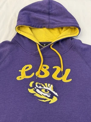 Sudadera con Capucha Algodón Coliseo LSU Tigers Logo Para Mujer XL Púrpura Polar Foto 1 de 4