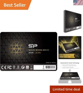 SSD Interno Silicon Power 1 TB - 3D NAND con Caché SLC, Ligero y Duradero - Imagen 1 de 10