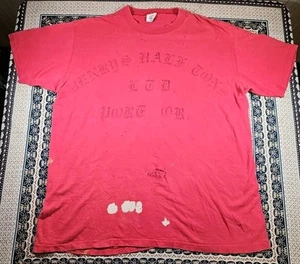VTG HENRY'S HALF TON LTD PORTLAND OREGON T Shirt 70s FORD F-100 Pick Up Truck XL - Picture 1 of 24