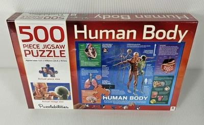 Puzzlebilities Human Body 500 Pieces Jigsaw Puzzle (24.6 x 19.5) NEW SEALED - Image 1 of 4