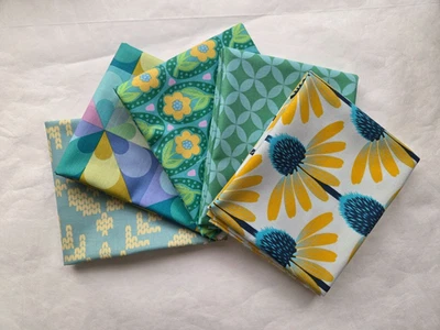 5 cuartos de grasa - verde, Anna Maria FQ 18 x 22 tela de acolchado de algodón Foto 1 de 4