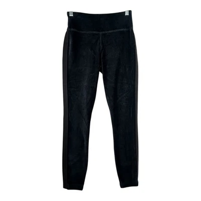 Vineyard Vines Cord Velvet Legging Pants Jet Black XS High Rise Cozy Athleisure - Image 1 of 4