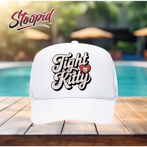 Enge Kitty Truckermütze, lustige Neuheit Mütze für Erwachsene - Bild 1 von 6
