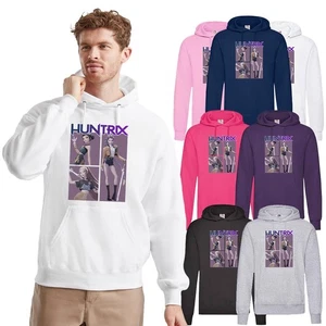 Kpop Demon Hunters Huntrix Trio Anime Hoodie Hooded Sweatshirt Fan Gift Top UK - Picture 1 of 9