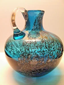  MID-CENTURY HEINRICH LOEFFELHARDT SCHOTT ZWIESEL DEUTSCHE KUNST GLAS BUBBLE VASE - Bild 1 von 13
