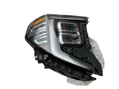 1 BROKEN TAB OEM GMC SIERRA DENALI HEADLIGHT LAMP LED LEFT PASSENGER RH 85064857 - Image 1 of 4