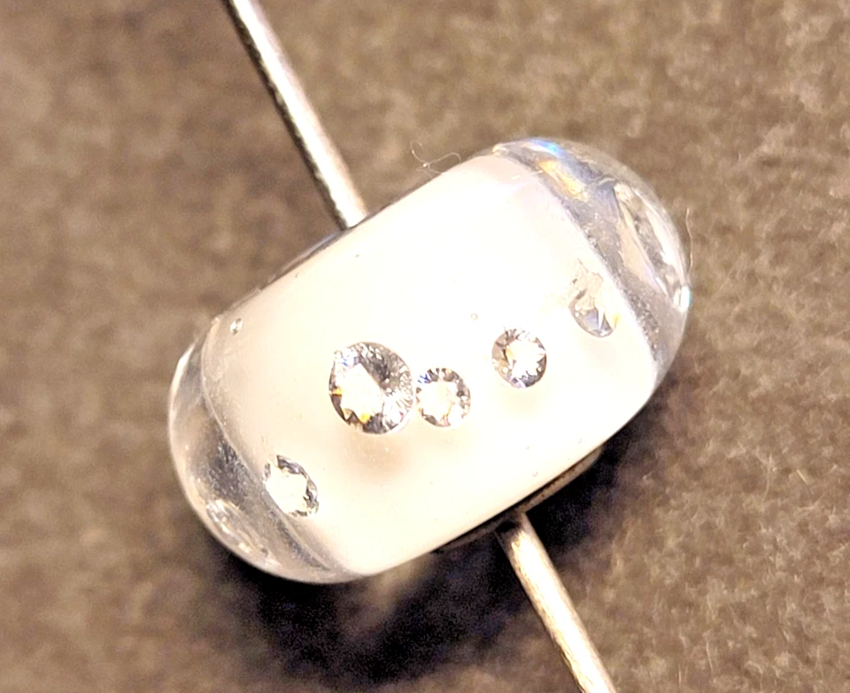 Trollbeads * Diamanten Bead, Weiß * Diamond Bead, White  TGLBE-00069 - Bild 1 von 1