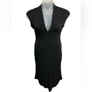 Moda International Victoria’s Secret schwarzes Kleid mit V-Ausschnitt figurverstärkend Medium - Bild 1 von 2