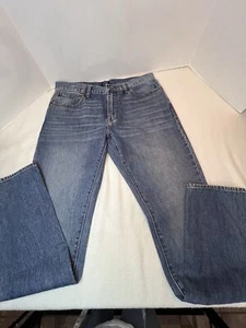 Men's J. Crew ** The Driggs  W34 L32 Straight Denim Jeans Cotton 5 Pockets - Picture 1 of 9