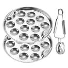 Stainless Steel Snail Dish Escargot Cooking Tray Serving Tongs