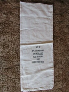 CANVAS BANK BAG FED RESERVE  "G"    "SIZE  30"x11"   #23 - Picture 1 of 3